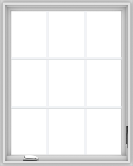 WDMA 32x40 (31.5 x 39.5 inch) White Vinyl UPVC Crank out Casement Window without Grids