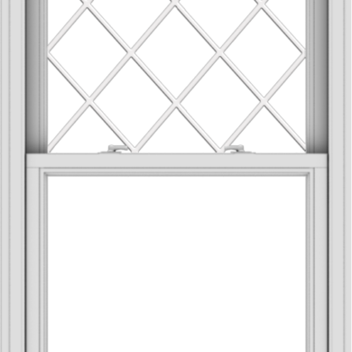 WDMA 32x48 (31.5 x 47.5 inch)  Aluminum Single Double Hung Window with Diamond Grids