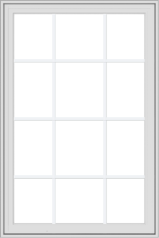 32x48-white-vinyl-crank-out-casement-window-without-grids-2_dce32e8e-33b9-45f1-ab1c-0a3933303b1a WDMA 32x48 (31.5 x 47.5 inch) White Vinyl UPVC Crank out Casement Window with Colonial Grids Exterior