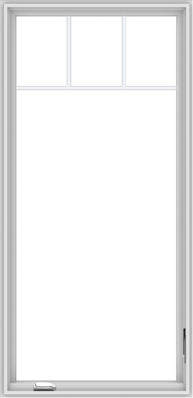 32x66-white-vinyl-crank-out-casement-window-without-grids-4_7dcff8b8-9893-43ab-8d2c-a8feb52c45d1 WDMA 32x66 (31.5 x 65.5 inch) White Vinyl UPVC Crank out Casement Window with Fractional Grilles