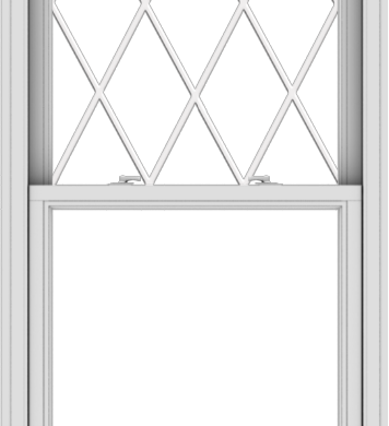 WDMA 32x72 (31.5 x 71.5 inch)  Aluminum Single Double Hung Window with Diamond Grids