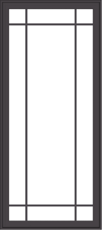 32x72-pine-wood-dark-grey-aluminum-crank-out-casement-window-without-grids-5_c71965c6-2010-4005-bfd7-54f5cb09c419 WDMA 32x72 (31.5 x 71.5 inch) Pine Wood Dark Grey Aluminum Crank out Casement Window with Prairie Grilles