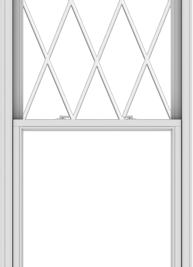 WDMA 36x102 (35.5 x 101.5 inch)  Aluminum Single Double Hung Window with Diamond Grids