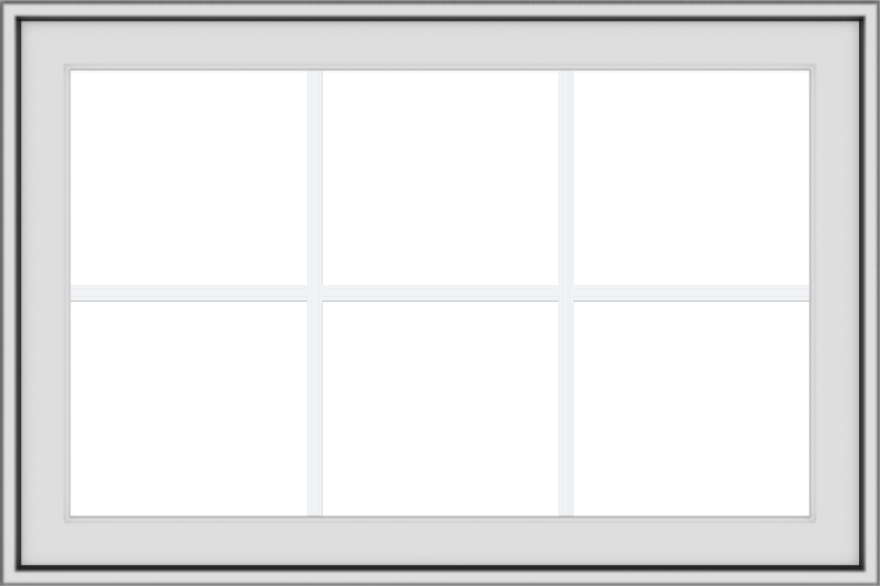 36x24-white-vinyl-push-out-awning-window-without-grids-2_ee9433d2-9f6a-491c-88d5-7cb874197985 WDMA 36x24 (35.5 x 23.5 inch) White uPVC Vinyl Push out Awning Window with Colonial Grids Exterior