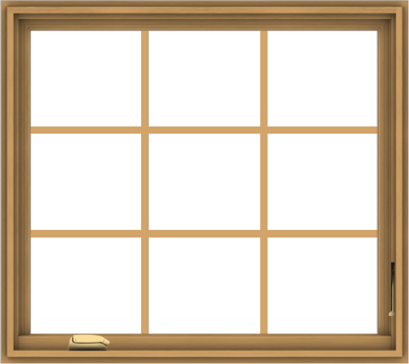 36x32-pine-wood-dark-grey-aluminum-crank-out-casement-window-without-grids-3_ca5ba65f-0af3-4394-81f7-0418937f635b WDMA 36x32 (35.5 x 31.5 inch) Pine Wood Dark Grey Aluminum Crank out Casement Window without Grids