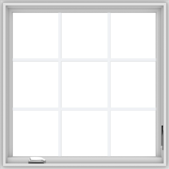 WDMA 36x36 (35.5 x 35.5 inch) White Vinyl UPVC Crank out Casement Window without Grids