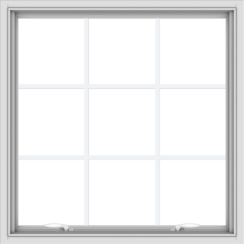 36x36-white-vinyl-push-out-awning-window-without-grids-1_8fea12df-d3a2-4f2c-92b2-7d0c31159473 WDMA 36x36 (35.5 x 35.5 inch) White uPVC Vinyl Push out Awning Window with Colonial Grids Interior