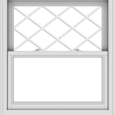 WDMA 36x40 (35.5 x 39.5 inch)  Aluminum Single Double Hung Window with Diamond Grids