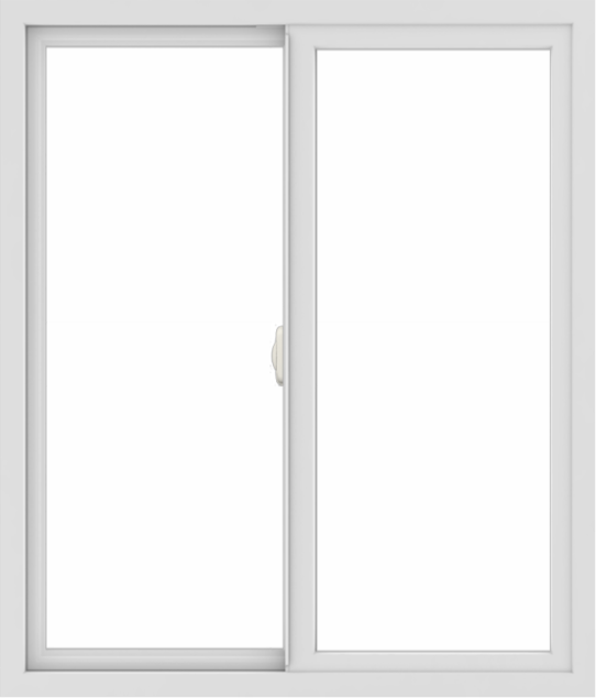 WDMA 36x42 (35.5 x 41.5 inch) Vinyl uPVC White Slide Window without Grids Interior
