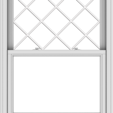 WDMA 36x48 (35.5 x 47.5 inch)  Aluminum Single Double Hung Window with Diamond Grids