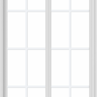 WDMA 36x60 (35.5 x 59.5 inch) Vinyl uPVC White Slide Window with Colonial Grids Exterior