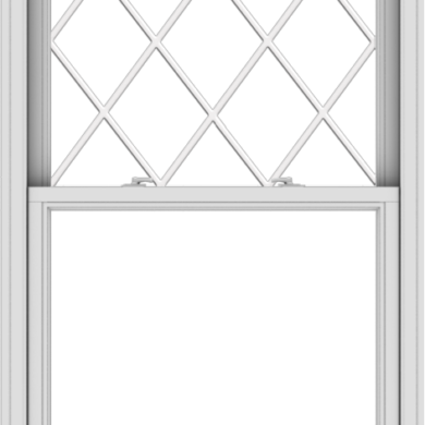 WDMA 36x61 (35.5 x 60.5 inch)  Aluminum Single Double Hung Window with Diamond Grids