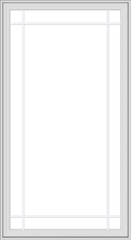 36x66-white-vinyl-crank-out-casement-window-without-grids-5_9122fa37-57bb-4ff3-83eb-78fcd9ba9db6 WDMA 36x66 (35.5 x 65.5 inch) White Vinyl UPVC Crank out Casement Window with Prairie Grilles