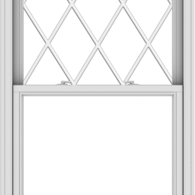 WDMA 36x72 (35.5 x 71.5 inch)  Aluminum Single Double Hung Window with Diamond Grids