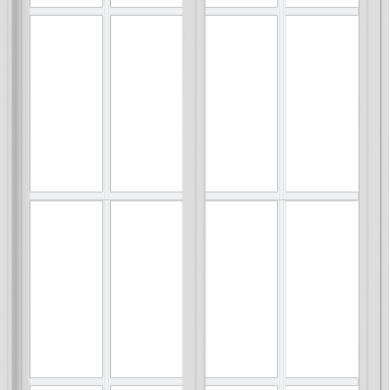 WDMA 36x72 (35.5 x 71.5 inch) Vinyl uPVC White Slide Window with Colonial Grids Exterior