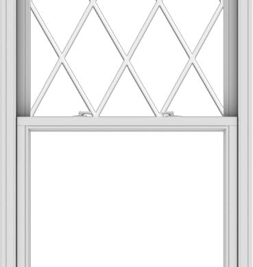 WDMA 36x78 (35.5 x 77.5 inch)  Aluminum Single Double Hung Window with Diamond Grids