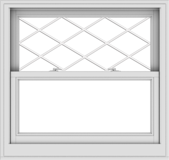 WDMA 38x36 (37.5 x 35.5 inch)  Aluminum Single Double Hung Window with Diamond Grids