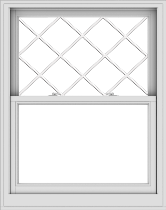 WDMA 38x48 (37.5 x 47.5 inch)  Aluminum Single Double Hung Window with Diamond Grids