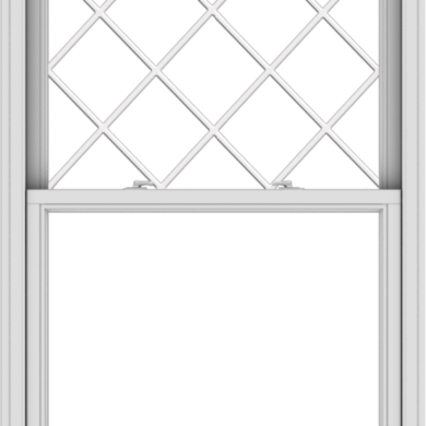 WDMA 38x54 (37.5 x 53.5 inch)  Aluminum Single Double Hung Window with Diamond Grids