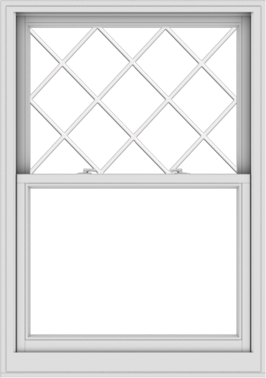 WDMA 38x54 (37.5 x 53.5 inch)  Aluminum Single Double Hung Window with Diamond Grids