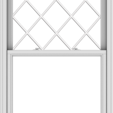 WDMA 38x57 (37.5 x 56.5 inch)  Aluminum Single Double Hung Window with Diamond Grids