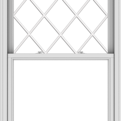 WDMA 38x60 (37.5 x 59.5 inch)  Aluminum Single Double Hung Window with Diamond Grids