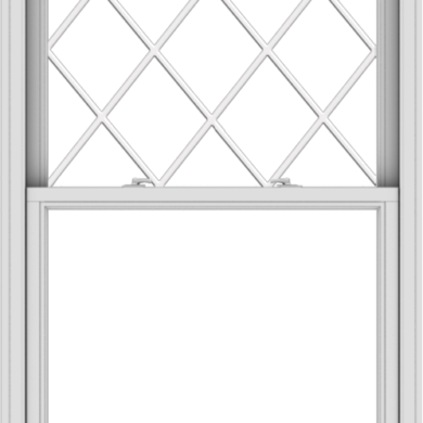 WDMA 38x61 (37.5 x 60.5 inch)  Aluminum Single Double Hung Window with Diamond Grids