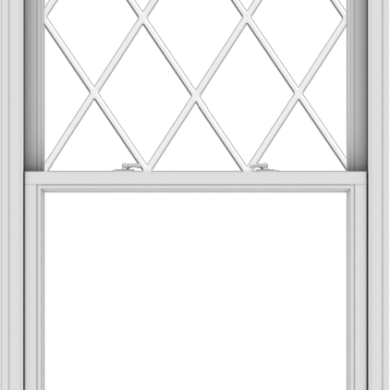 WDMA 38x72 (37.5 x 71.5 inch)  Aluminum Single Double Hung Window with Diamond Grids