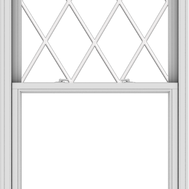 WDMA 38x78 (37.5 x 77.5 inch)  Aluminum Single Double Hung Window with Diamond Grids