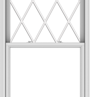 WDMA 38x84 (37.5 x 83.5 inch)  Aluminum Single Double Hung Window with Diamond Grids