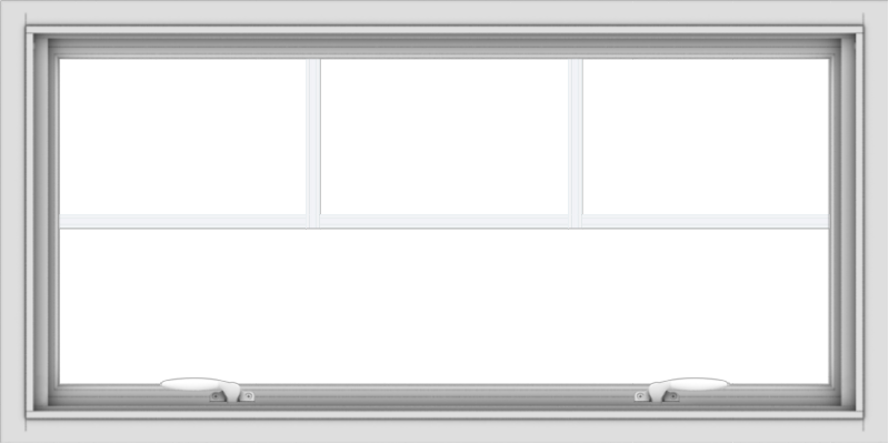 40x20-white-vinyl-push-out-awning-window-without-grids-4 WDMA 40x20 (39.5 x 19.5 inch) White uPVC Vinyl Push out Awning Window with Fractional Grilles