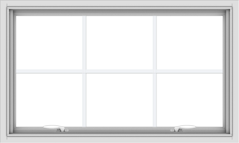 40x24-white-vinyl-push-out-awning-window-without-grids-1 WDMA 40x24 (39.5 x 23.5 inch) White uPVC Vinyl Push out Awning Window with Colonial Grids Interior