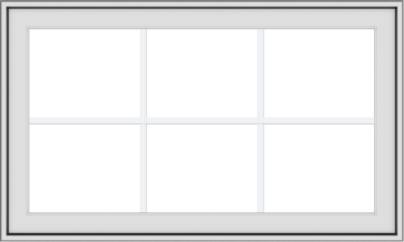 40x24-white-vinyl-push-out-awning-window-without-grids-2 WDMA 40x24 (39.5 x 23.5 inch) White uPVC Vinyl Push out Awning Window with Colonial Grids Exterior