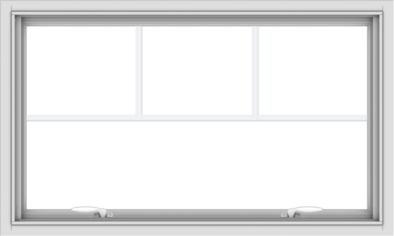 40x24-white-vinyl-push-out-awning-window-without-grids-4 WDMA 40x24 (39.5 x 23.5 inch) White uPVC Vinyl Push out Awning Window with Fractional Grilles