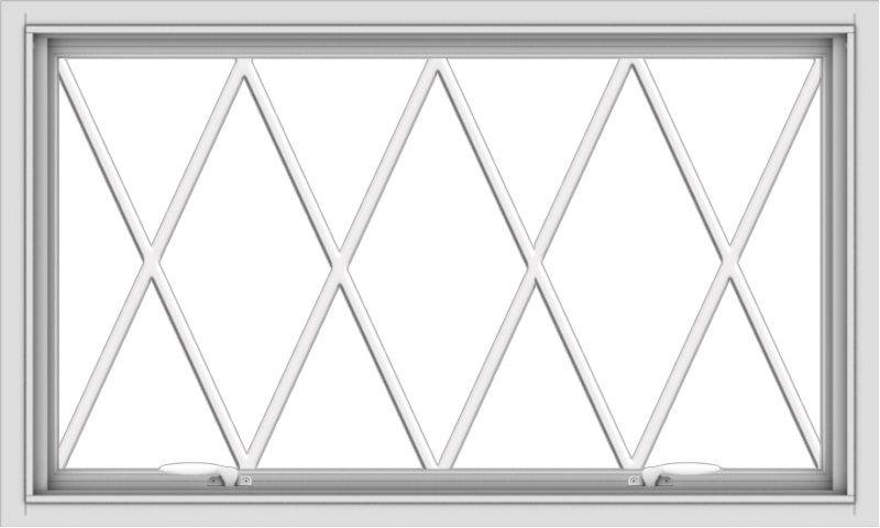 40x24-white-vinyl-push-out-awning-window-without-grids-6 WDMA 40x24 (39.5 x 23.5 inch) White uPVC Vinyl Push out Awning Window without Grids with Diamond Grills