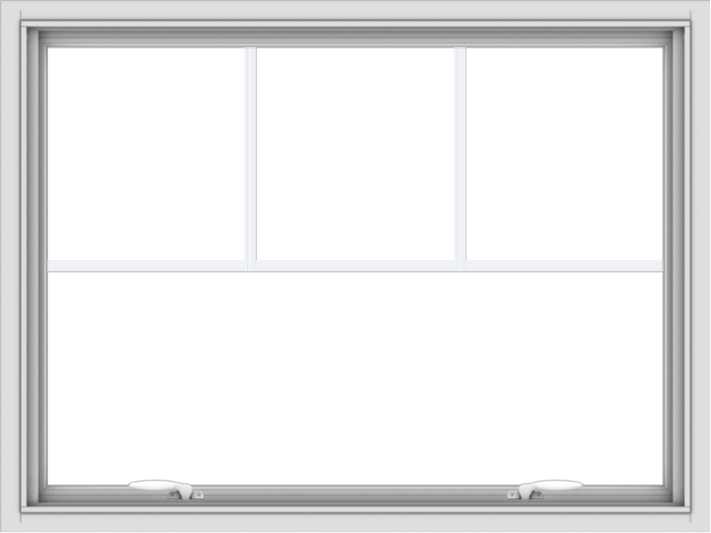 40x30-white-vinyl-push-out-awning-window-without-grids-4 WDMA 40x30 (39.5 x 29.5 inch) White uPVC Vinyl Push out Awning Window with Fractional Grilles