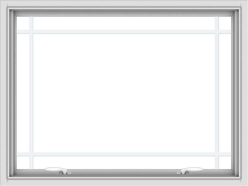 40x30-white-vinyl-push-out-awning-window-without-grids-5 WDMA 40x30 (39.5 x 29.5 inch) White uPVC Vinyl Push out Awning Window with Prairie Grilles
