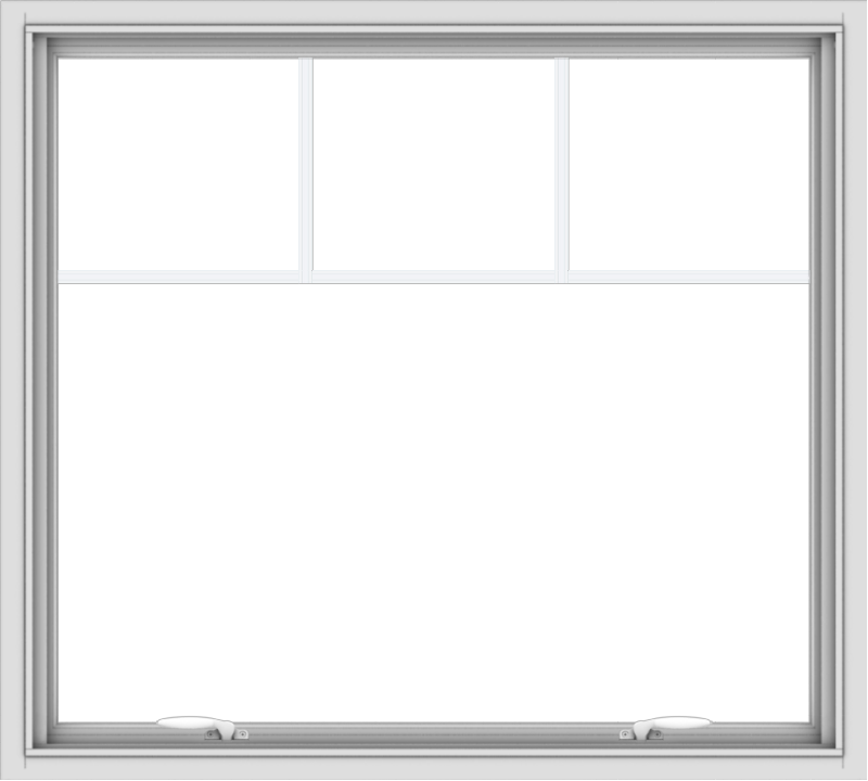 40x36-white-vinyl-push-out-awning-window-without-grids-4 WDMA 40x36 (39.5 x 35.5 inch) White uPVC Vinyl Push out Awning Window with Fractional Grilles