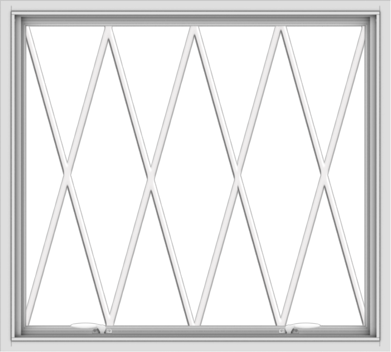 40x36-white-vinyl-push-out-awning-window-without-grids-6 WDMA 40x36 (39.5 x 35.5 inch) White uPVC Vinyl Push out Awning Window without Grids with Diamond Grills