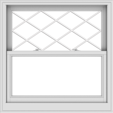 WDMA 40x40 (39.5 x 39.5 inch)  Aluminum Single Double Hung Window with Diamond Grids