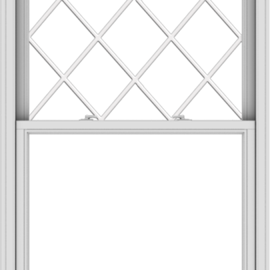 WDMA 40x61 (39.5 x 60.5 inch)  Aluminum Single Double Hung Window with Diamond Grids