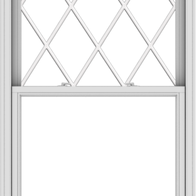 WDMA 40x78 (39.5 x 77.5 inch)  Aluminum Single Double Hung Window with Diamond Grids