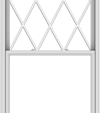 WDMA 44x102 (43.5 x 101.5 inch)  Aluminum Single Double Hung Window with Diamond Grids