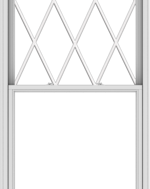 WDMA 44x114 (43.5 x 113.5 inch)  Aluminum Single Double Hung Window with Diamond Grids