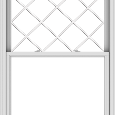 WDMA 44x57 (43.5 x 56.5 inch)  Aluminum Single Double Hung Window with Diamond Grids