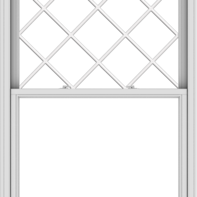 WDMA 44x60 (43.5 x 59.5 inch)  Aluminum Single Double Hung Window with Diamond Grids