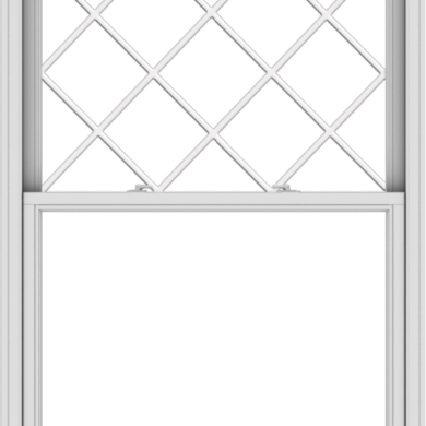 WDMA 44x61 (43.5 x 60.5 inch)  Aluminum Single Double Hung Window with Diamond Grids