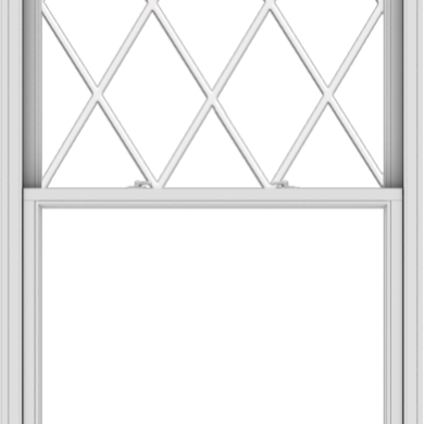 WDMA 44x90 (43.5 x 89.5 inch)  Aluminum Single Double Hung Window with Diamond Grids