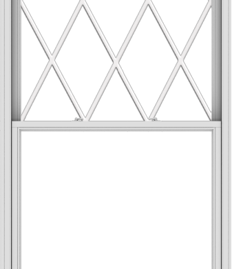 WDMA 48x114 (47.5 x 113.5 inch)  Aluminum Single Double Hung Window with Diamond Grids