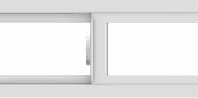 WDMA 48x12 (47.5 x 11.5 inch) Vinyl uPVC White Slide Window without Grids Interior